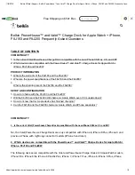 Preview for 1 page of Belkin Valet F8J183 Frequently Asked Questions