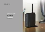 Belkin Wireless G Router User Manual preview