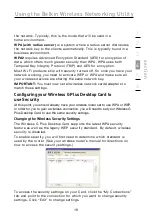 Предварительный просмотр 22 страницы Belkin Wireless Gplus Notebook Card User Manual