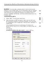 Предварительный просмотр 24 страницы Belkin Wireless Gplus Notebook Card User Manual