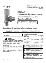 Preview for 1 page of Bell and Gossett DB-3/4 Installation, Operation & Service Instructions