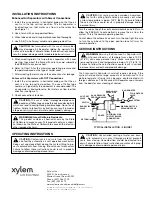 Предварительный просмотр 2 страницы Bell and Gossett EASB-JR Instruction Manual