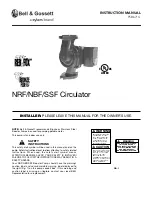 Предварительный просмотр 1 страницы Bell and Gossett NBF series Instruction Manual