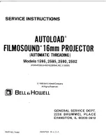 Preview for 1 page of Bell and Howell 1595 Service Manual