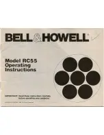 Preview for 1 page of Bell and Howell RC55 Operating Instructions Manual