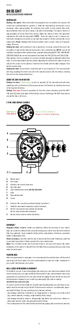 Предварительный просмотр 3 страницы Bell & Ross BR 05 GMT Quick Start Manual