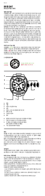 Предварительный просмотр 12 страницы Bell & Ross BR 05 GMT Quick Start Manual