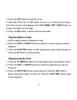 Preview for 16 page of BELL+HOWELL WP20 Splash3 User Manual