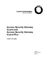 BELL LABS INNOVATIONS Lucent Technologies Access Security Gateway Guard User Manual preview