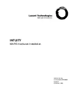 BELL LABS INNOVATIONS Lucent Technologies INTUITY MAP/5 Installation Manual preview