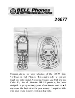 Предварительный просмотр 1 страницы Bell Phones 36077 Instructions Manual