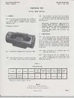 Preview for 1 page of Bell System Practices 911A1 Manual