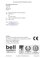 Предварительный просмотр 48 страницы Bell System bell free Installation & Operation Manual