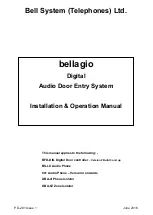 Bell System bellagio Installation & Operation Manual preview