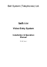 Предварительный просмотр 1 страницы Bell System bellview Installation & Operation Manual