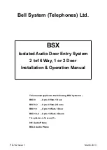 Bell System BSX Installation & Operation Manual предпросмотр