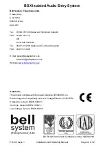 Предварительный просмотр 32 страницы Bell System BSX Installation & Operation Manual