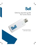 Bell 3G Novatek Wireless U760 USB modem Getting Started Manual preview