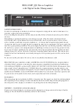 Preview for 1 page of Bell SMP QX Series Manual