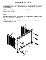 Предварительный просмотр 5 страницы Bella D'Este CLAREMONT 4 IN 1 CRIB 0315S00GR Instruction Booklet