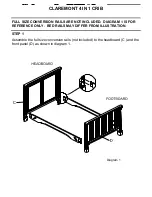 Предварительный просмотр 9 страницы Bella D'Este CLAREMONT 4 IN 1 CRIB 0315S00GR Instruction Booklet