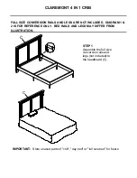 Предварительный просмотр 10 страницы Bella D'Este CLAREMONT 4 IN 1 CRIB 0315S00GR Instruction Booklet