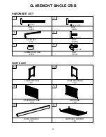 Preview for 4 page of Bella D'Este CLAREMONT SINGLE CRIB 0115S00 Instructions And Procedures For Safe Operation