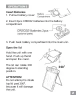 Предварительный просмотр 2 страницы BELLA LEEZA LED Mirror Operation Manual