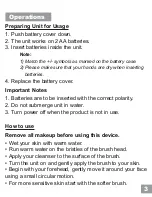 Preview for 3 page of BELLA LEEZA Micro Dermabrasion System Operation Manual