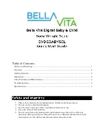 Предварительный просмотр 1 страницы BELLA VITA BVDGBABYSCL Quick Start Manual