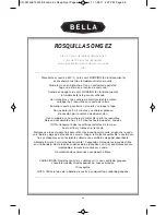 Preview for 61 page of Bella 13401 Instruction Manual & Recipe Manual