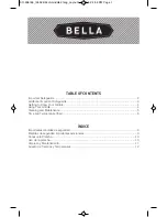 Preview for 2 page of Bella 13602 Instruction Manual