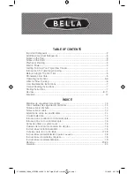 Предварительный просмотр 3 страницы Bella 13666 Instruction Manual & Recipe Manual