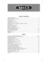 Предварительный просмотр 2 страницы Bella 13755 Instruction Manual