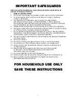 Предварительный просмотр 3 страницы Bella 13809 Instruction Manual