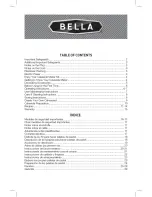 Preview for 2 page of Bella 13826 Instruction Manual