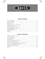 Предварительный просмотр 3 страницы Bella 13873 1.5QT Instruction Manual & Recipe Manual