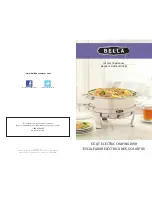 Bella 6.5 Qt. electrIc chafIng dIsh Instruction Manual preview