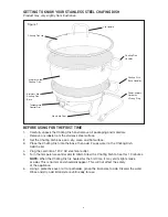 Preview for 5 page of Bella 6.5 Qt. electrIc chafIng dIsh Instruction Manual