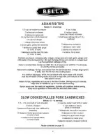 Preview for 10 page of Bella 6 Qt. Slow Cooker Instruction Manual