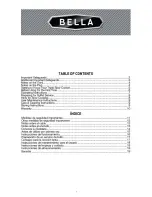 Предварительный просмотр 2 страницы Bella 90040 Instruction Manual