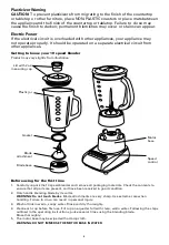 Предварительный просмотр 6 страницы Bella BASICS 14956 Instruction Manual & Recipe Manual