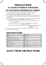 Предварительный просмотр 4 страницы Bella BMO09APTRDA Instruction Manual