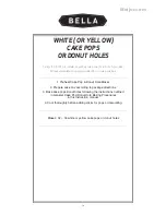 Preview for 14 page of Bella CAKE POP & DONUT HOLE MAKER User Manual