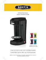 Bella One Scoop-one cup coffee maker Instruction Manual preview