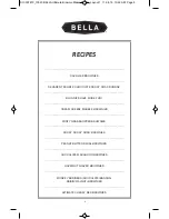 Preview for 9 page of Bella ULTIMATE BROWNIE MAKER Instruction Manual