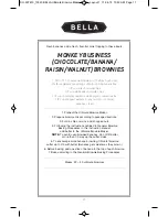 Preview for 18 page of Bella ULTIMATE BROWNIE MAKER Instruction Manual