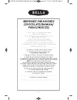 Preview for 54 page of Bella ULTIMATE BROWNIE MAKER Instruction Manual