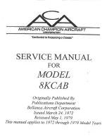 Предварительный просмотр 1 страницы Bellanca Decathlon 8KCAB Service Manual