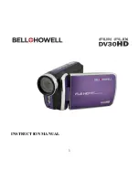 Preview for 1 page of Bell&Howell Fun Flix DV30HD Instruction Manual